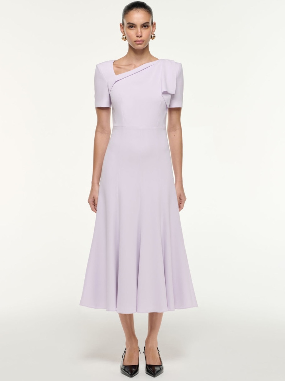 Roland Mouret NWOT SHOULDER DRAPE MIDI DRESS